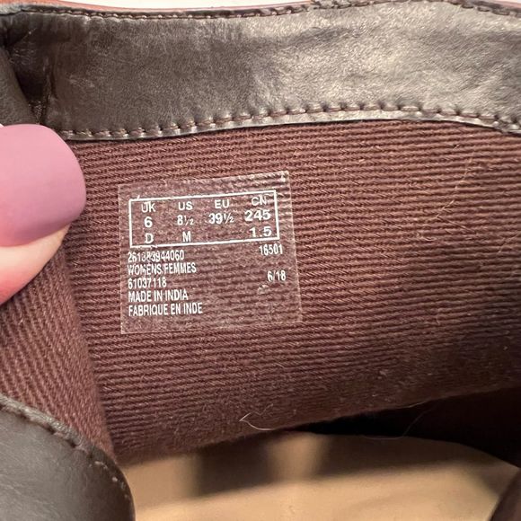 CLARKS Maypearl Fawn Leather Ankle Boots 8.5 *NEW* - Picture 11 of 12